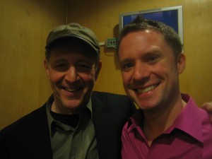 Colin with Steve backstage after the February 2010 London concert!